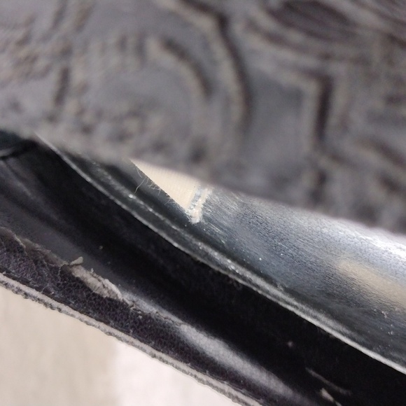 SimplyVera Vera Wang Black Fabric Square Peep Toe Slip-On Platform Stiletto Heel - Picture 15 of 16